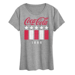 Women's - Coca-Cola - 1886 Stars Stripes Short Sleeve Graphic T-Shirt - 1 of 4