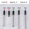 Unique Bargains Rubber Vinyl Round Tube Bolt Thread Protectors End Caps Cover Red 50 Pcs - 4 of 4