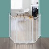 GOTGELIF Baby Safety Gate 80" Extra Wide Playard 3 Panels Hardware Mount Auto Close - 3 of 4