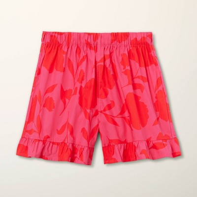 Girls' Adaptive Classic Rose Ruffle Shorts -  kate spade new york x Target Pink/Red