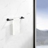 SEVOBAL Bathroom Towel Holders Adjustable Expandable Rustproof Heavy Duty Stylish for Bathroom and Home, Black, 3.4"*2.4"*16" - 4 of 4