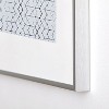 Becky Bailey Shibori Diamonds Metal Framed Art Print - Deny Designs - 4 of 4