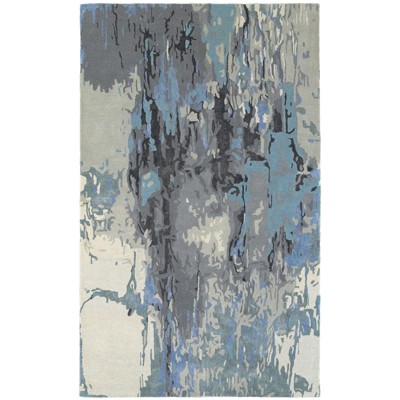 Oriental Weavers Galaxy 21906 Blue/ Grey Indoor Area Rug - 3'6" x 5'6"