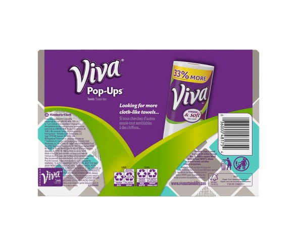 Viva Pop-Ups Paper Towels - 60ct