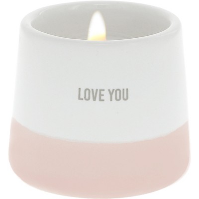 Pavilion Gift Company - Love You - 2 oz - 100% Soy Wax Reveal Candle Scent: Tranquility - Flame Candles