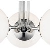 Mitzi Stella 3 - Light Semi-Flush Mount in  Polished Nickel White Shade - 2 of 4