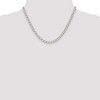 Black Bow Jewelry 5.75mm Sterling Silver Solid Fancy Open Curb Chain Necklace - 2 of 4