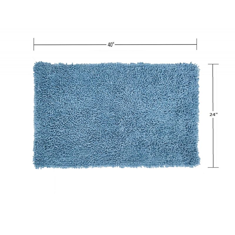 Fantasia Bath Rug Collection Cotton Shaggy Pattern Tufted Bath Rug - Home Weavers, 2 of 4