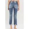Women's Wo's Plus Size High Rise Slim Straight Record Setting Jean - LOVERVET - 2 of 2