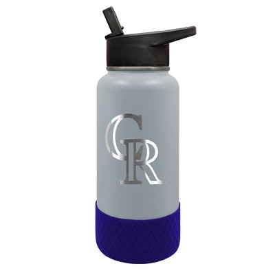 3dRose Colorado Mountains & Pikes Peak Water Bottle - 21 Oz Stainless Steel With Carabiner