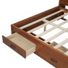 Sapphtopaz Wooden Daybed Bed Frame with 3 Drawers & Pushable Top Storage Shelf Platform Bed Frame with USB Ports & Outlets for Bedroom - 4 of 4