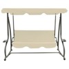 vidaXL Outdoor Swing Bench with Canopy Anthracite - 2 of 4