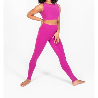 Women's Recycled Polyester Legging With Mesh Insert - Body Wrappers