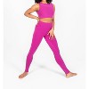 Women's Recycled Polyester Double Layer Bra Top With Mesh - Body Wrappers - 3 of 4