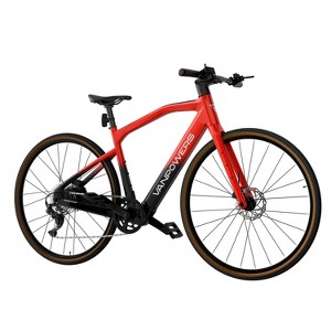 Vanpowers Adult UrbanCross Pro 2.25' Step-Over Electric Bike - Red/Black L - 1 of 4