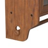 Bathroom Wall Cabinet, Kitchen Wall Cabinet with Towel Rack, Removable Shelves, Glass Doors, Rustic 3-Tier Farmhouse Mounted Cabinet - 4 of 4