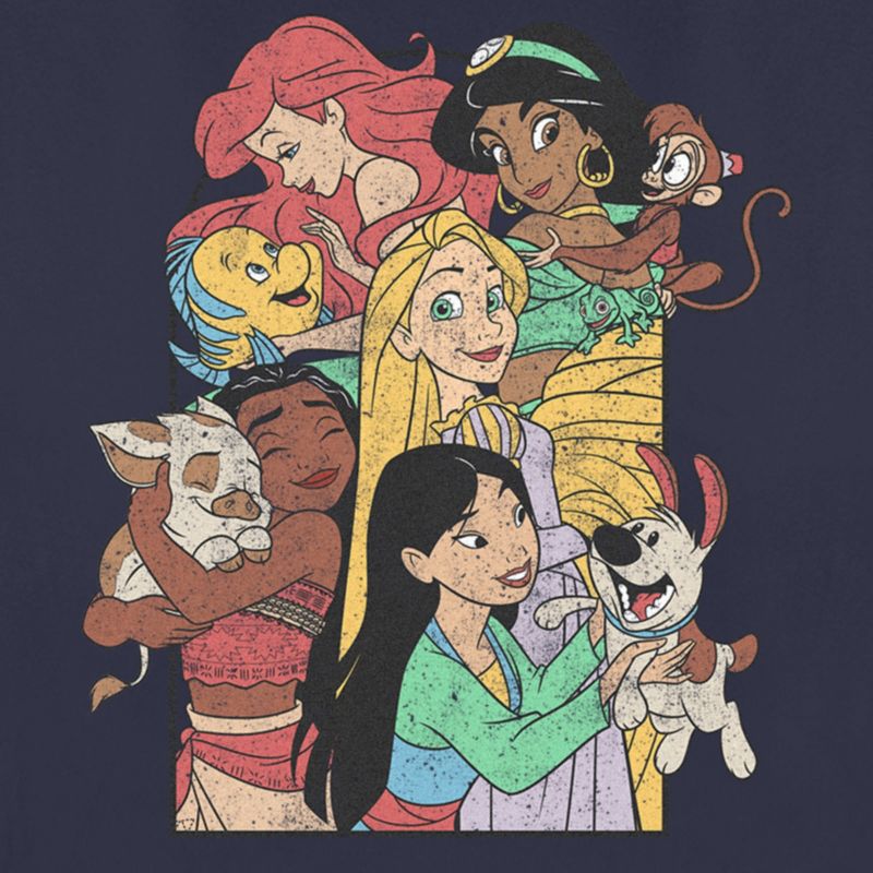 Women's Disney Princess Pets Distressed T-Shirt, 2 of 5