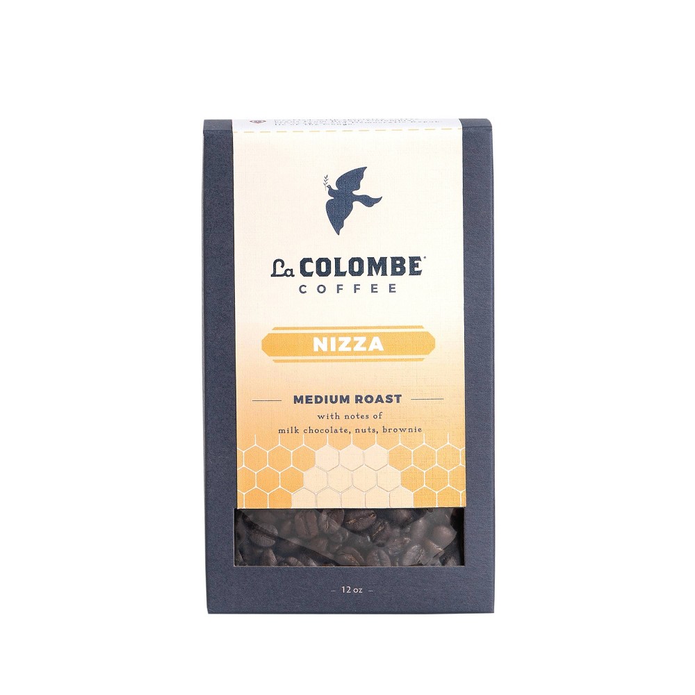 La Colombe Nizza Medium Roast Whole Bean Coffee - 12 Ounce , 1 Pack - Notes of Milk Chocolate, Nuts & Browniewith a Honey-Sweet Roasted Nuttiness (B00MZXU6CW)