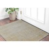 Yellow and Ivory Abstract Hand Woven Area Rug - 2 of 4