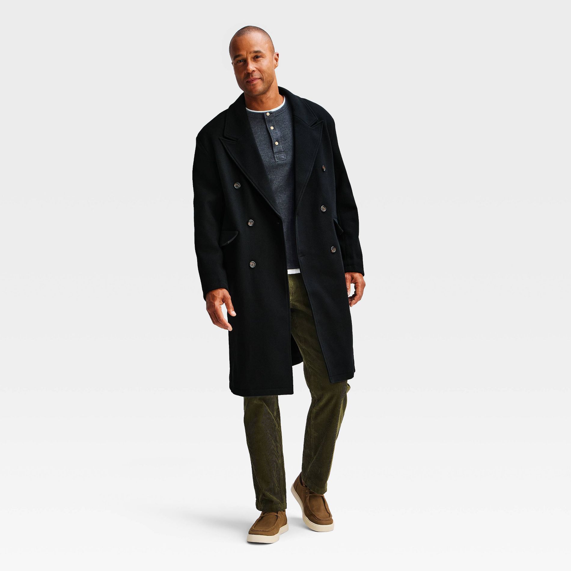 Men's Double Breasted Overcoat - Goodfellow & Co™