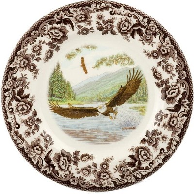 Spode Woodland 8” Dinner Plate, Perfect For Thanksgiving And Other Special Occasions, Made In England, Bird Motifs