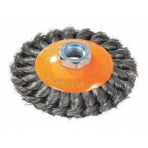 Walter Surface Technologies  Saucer Cup Brush Knot-twist 5" X 5/8"-11 13H504 - 1 of 1