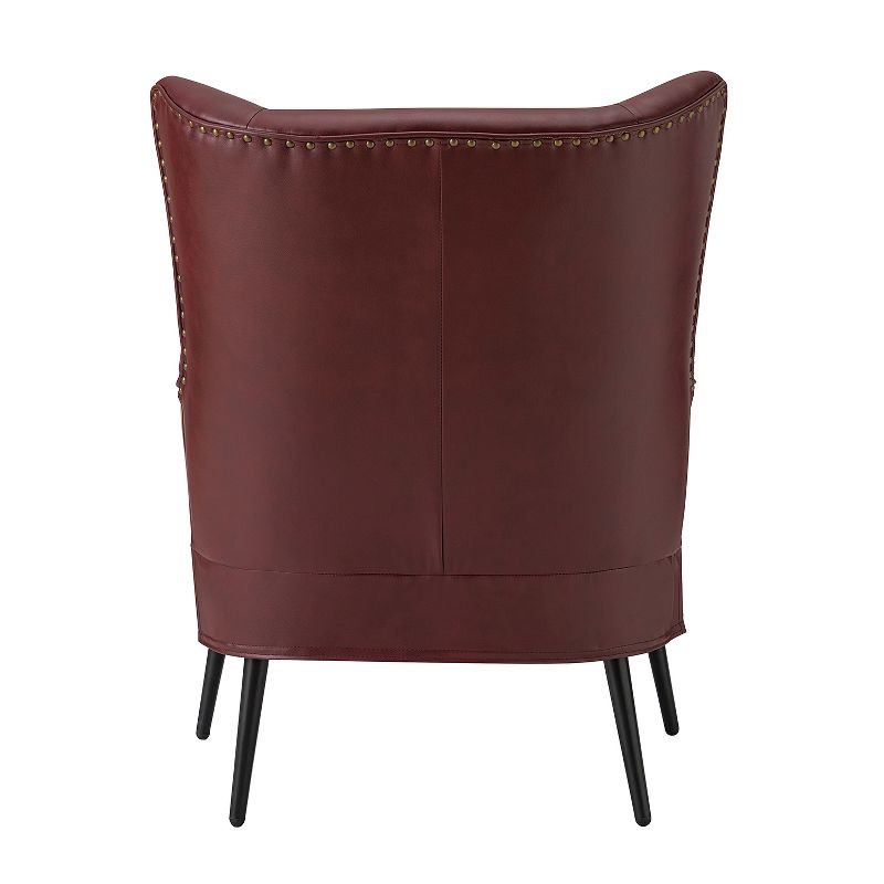 Harpocrates Classic Armchair with wingback and nailhead trim | ARTFUL LIVING DESIGN, 6 of 12