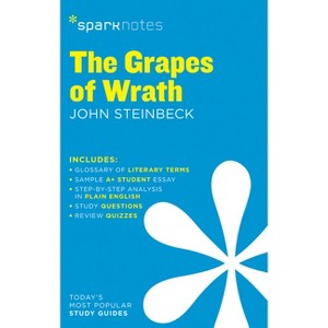 The Grapes of Wrath Sparknotes Literature Guide - by  Sparknotes & John Steinbeck (Paperback) - 1 of 1
