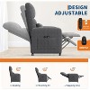 Power Recliner with Massage & Heat, Electric Ergonomic Chair with Overstuffed Tall Back, Padded Seat, 2 Side Pockets & USB Port - 4 of 4