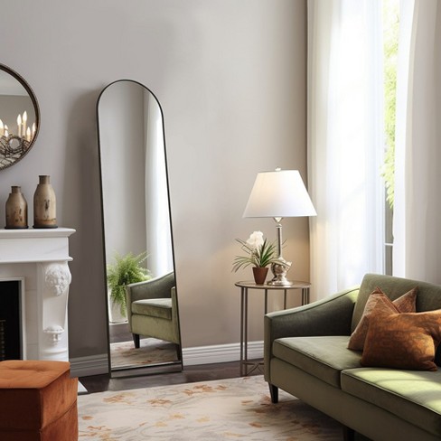 DOMETOUR 16''*59'' Arched Full Body Mirror Floor Standing Hanging  Leaning Wall Mirror - image 1 of 4