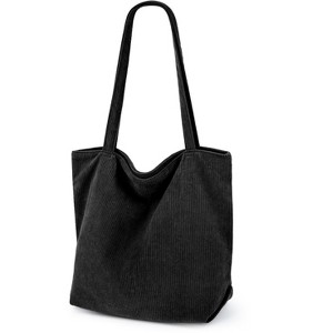 Generic Corduroy Tote Bag,Tote Bag,Large Capacity Casual Shoulder Handbags - 1 of 4