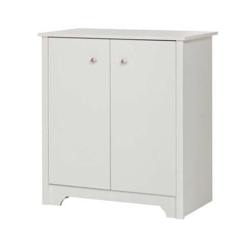 White 2 door deals cabinet