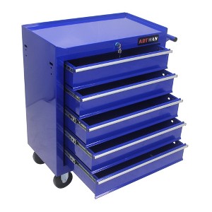 5 Drawers Rolling Tool Cart Multifunctional Tool Storage Cabinet With Wheels For Warehouse Repair Shop (2 Wheels With Brakes) - 1 of 4