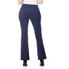 Rekkuna Women's Stretch Bootcut Jeans – Mid-Rise Pull-On Shaping Denim with Elastic Waistband and 5-Pocket Styling - 3 of 3