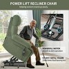 Oversized Power Lift Recliner Chair with Remote and Footrest,Wide Electric Sofa for Elderly with Side Pocket-Baofuwish - 3 of 4