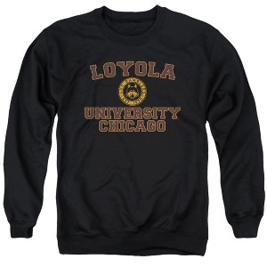 Loyola University Chicago Official Circle Logo Adult Crewneck Sweatshirt, Black - 1 of 4