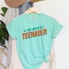 The Life Of A Teenager Puff/Glitter - Womens Garment Dyed Tee - 2 of 3