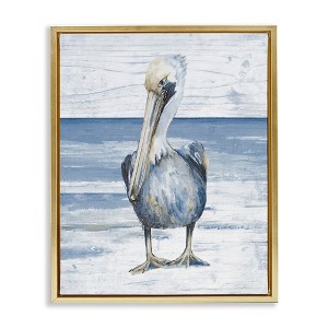 Stupell Industries Rustic Nautical Pelican, 17" x 21" - 1 of 4