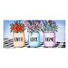 Evergreen Faith Love Home Jars Sassafras Indoor Outdoor Switch Doormat 1'10"x10" Multicolored - 2 of 4