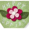 tag Happy Spring Hanging Pendant Wall Tapestry Multicolor Felt Decor for Spring and Summer 9.02 in H x 7.03 in L - 2 of 3