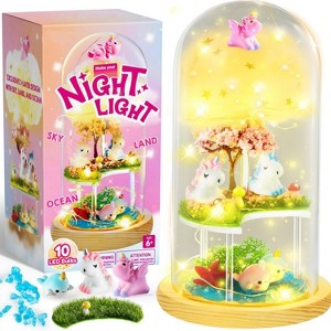 Joyfy DIY Unicorns Light Kit for Kids, Unicorns Terrarium Kit, Make Your Own Unicorn Night Light, Arts and Crafts for Girls Aged 6+ - 1 of 4