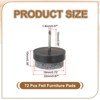 Unique Bargains Wooden Chair Sofa Cabinet Table Leg Floor Protector Round Nail-on Felt Pads 72 Pcs - 2 of 3