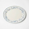 Melamine Floral Serving Platter Blue - Threshold™ designed with Studio McGee: Oval, Spring, Dishwasher-Safe - 3 of 4