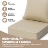 Crestlive Products 24 x 24 inch Sunbrella Outdoor Deep Seat Cushion Water-Repellent & Fade-Resistant Patio Chair Cushion - 3 of 4