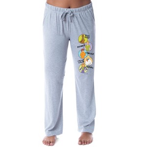 Scooby-Doo Womens' Scooby Shaggy Velma Fred Daphne Sleep Pajama Pants Grey - 1 of 4