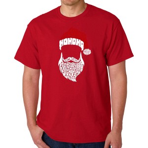 LA Pop Art Feliz Navidad Santa Claus - Men's Word Art T-Shirt - 1 of 4