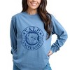 Yale University Bulldog Circle - Women's Garment Dyed Long Sleeve Graphic T-Shirt - 2 of 3