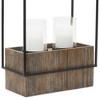 Wood Candle Holder with Metal Frame 18"H - 2 of 2