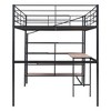 GDF Studio Melton Metal Loft Bed with Desk and Lateral Storage Ladder - 4 of 4