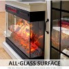 AMERLIFE 3-Sided Glass Fireplace TV Stand with LED Lights - 2 of 4